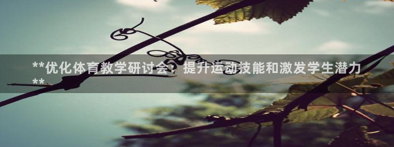 欧陆娱乐怎么注册会员号：**优化体育教学研讨会：提升