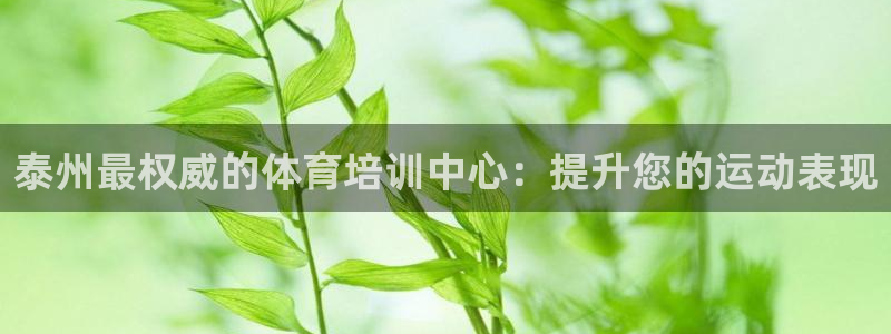 欧陆娱乐官网网址：泰州最权威的体育培训中心：提升您的