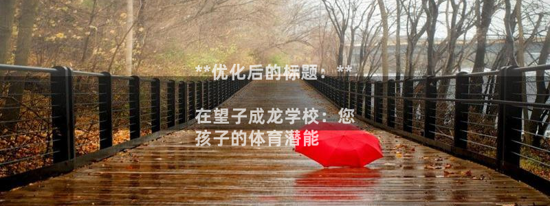 欧陆官方网站：**优化后的标题：**

在望子成龙学