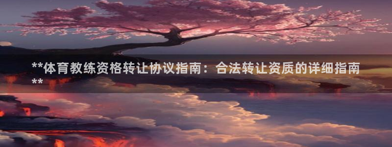 欧陆娱乐共创美好时刻：**体育教练资格转让协议指南：