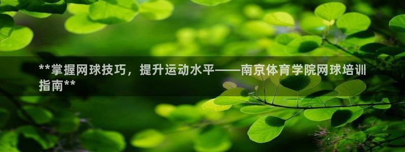 欧陆娱乐平台咋样：**掌握网球技巧，提升运动水平——